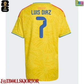 Colombia Luis Diaz #7 Hemmatröja Dam VM 2026 Kortärmad